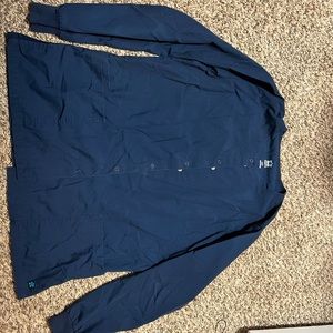 Navy blue scrub jacket